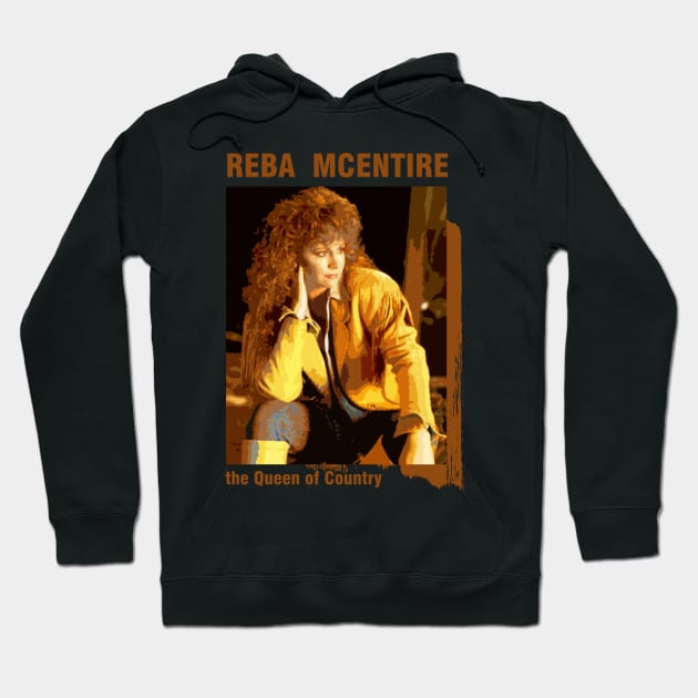 The Queen Of Country - Reba McEntire Hoodie by Dami BlackTint